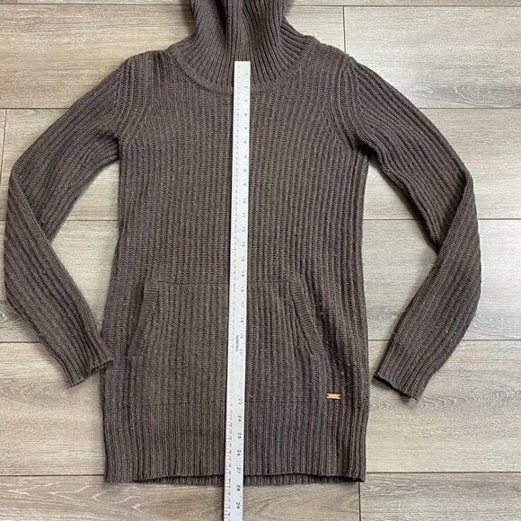 ROOTS Turtleneck Sweater Sz XS Wool Blend Knitted Brown - Picture 7 of 7